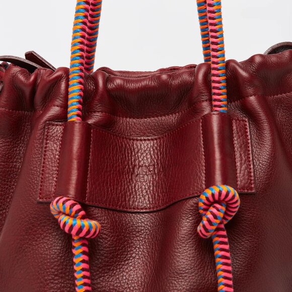 Mecha Mendez bag large burgundy - Picture 4 of 5